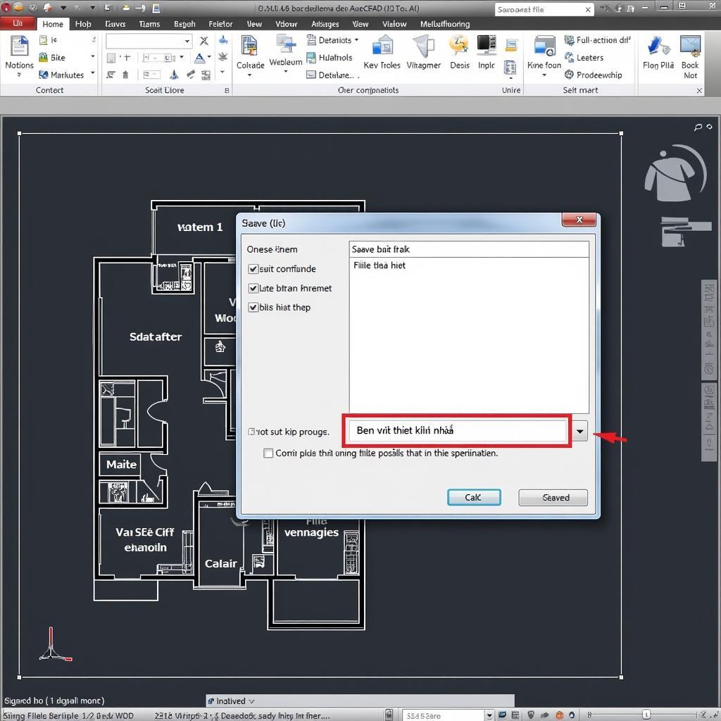 Lưu bản vẽ AutoCAD