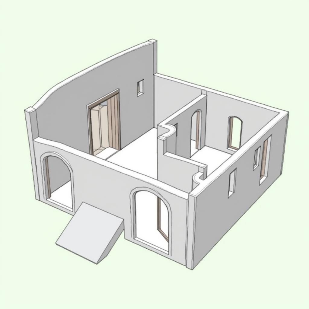 Sử dụng bảng vẽ mặt bằng trong Sketchup