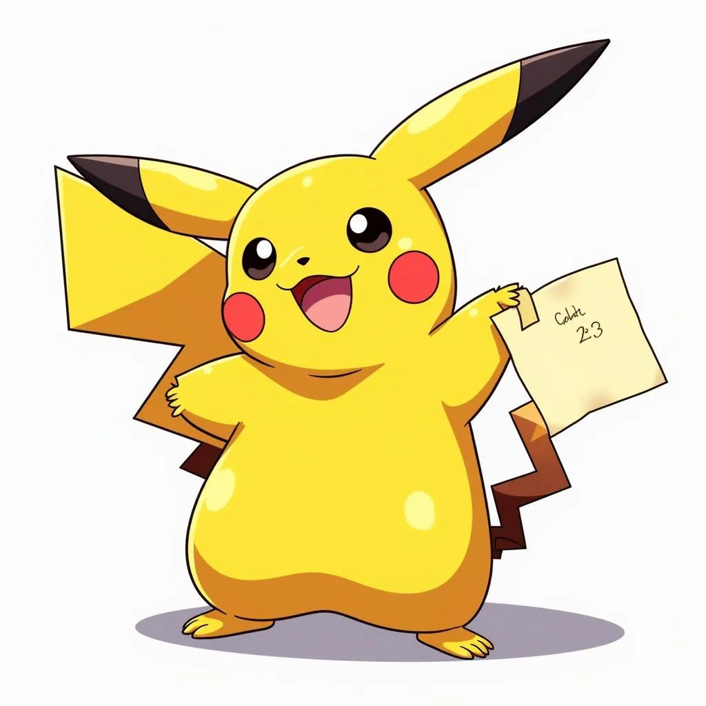 Tạo thêm chi tiết cho Pikachu