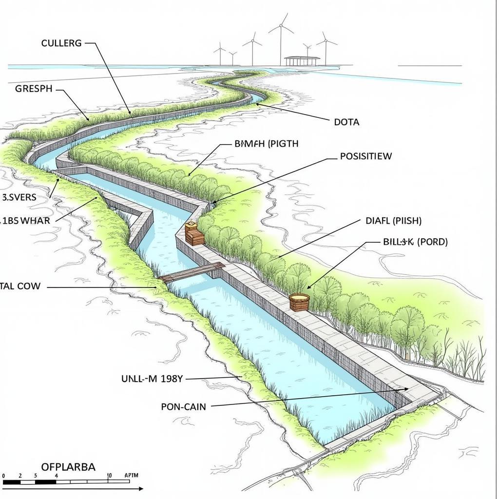 Thiết kế hệ thống thoát nước wetlands AutoCAD