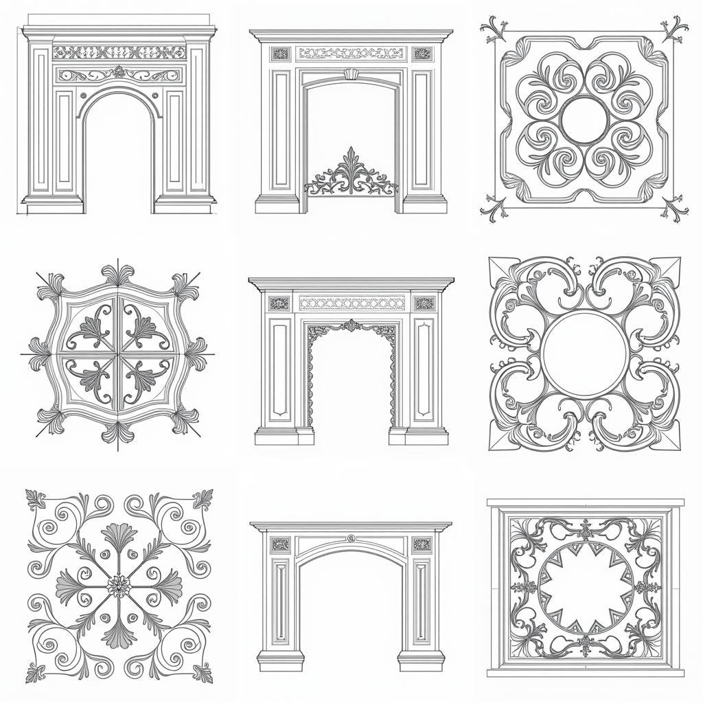 Ứng dụng bản vẽ ba nghê Autocad 2D