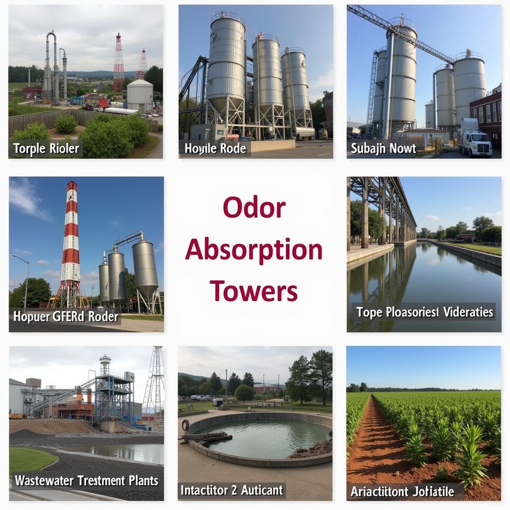 Applications of odor absorption tower drawings