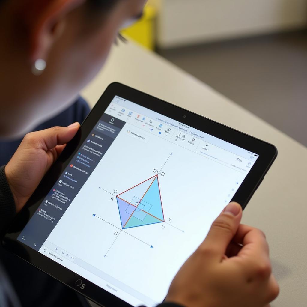 Ứng dụng Geogebra trong vẽ hình học động