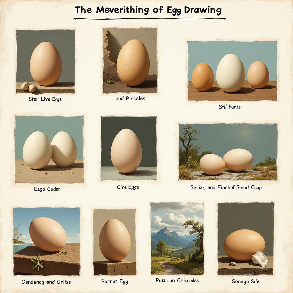 Applying egg drawing techniques