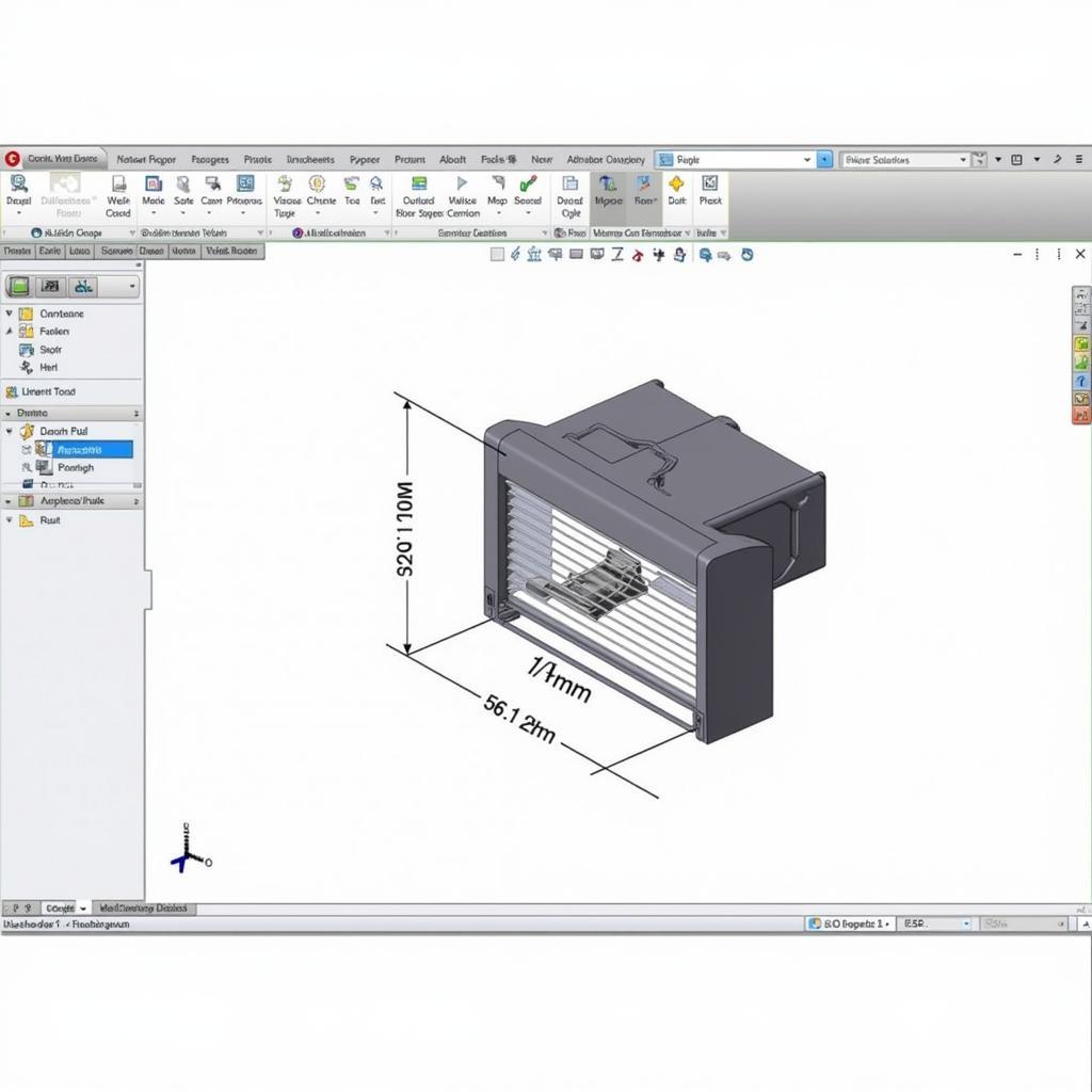 Ứng dụng phần mềm CAD để xem bản vẽ động cơ cửa cuốn