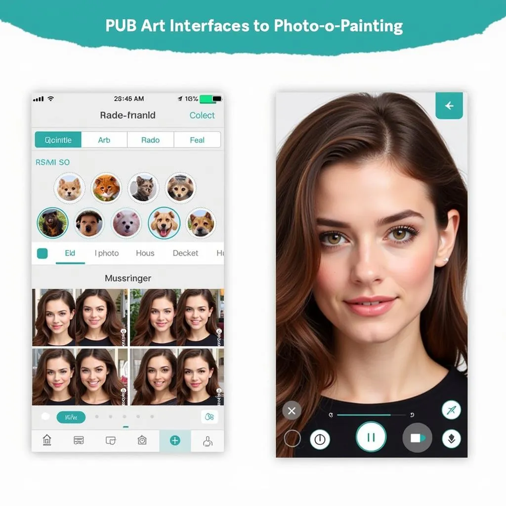 Giao diện ứng dụng PicsArt