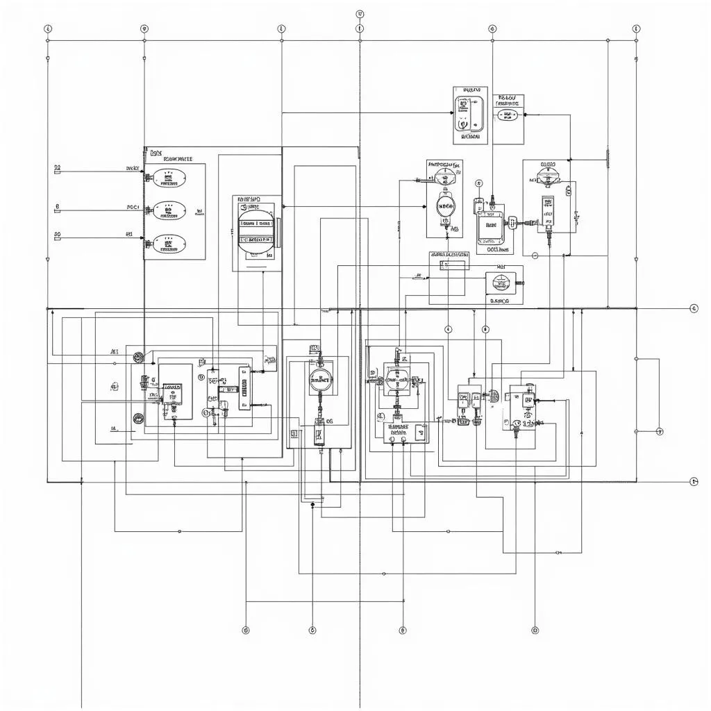 Ví dụ về bản vẽ điện trên AutoCAD