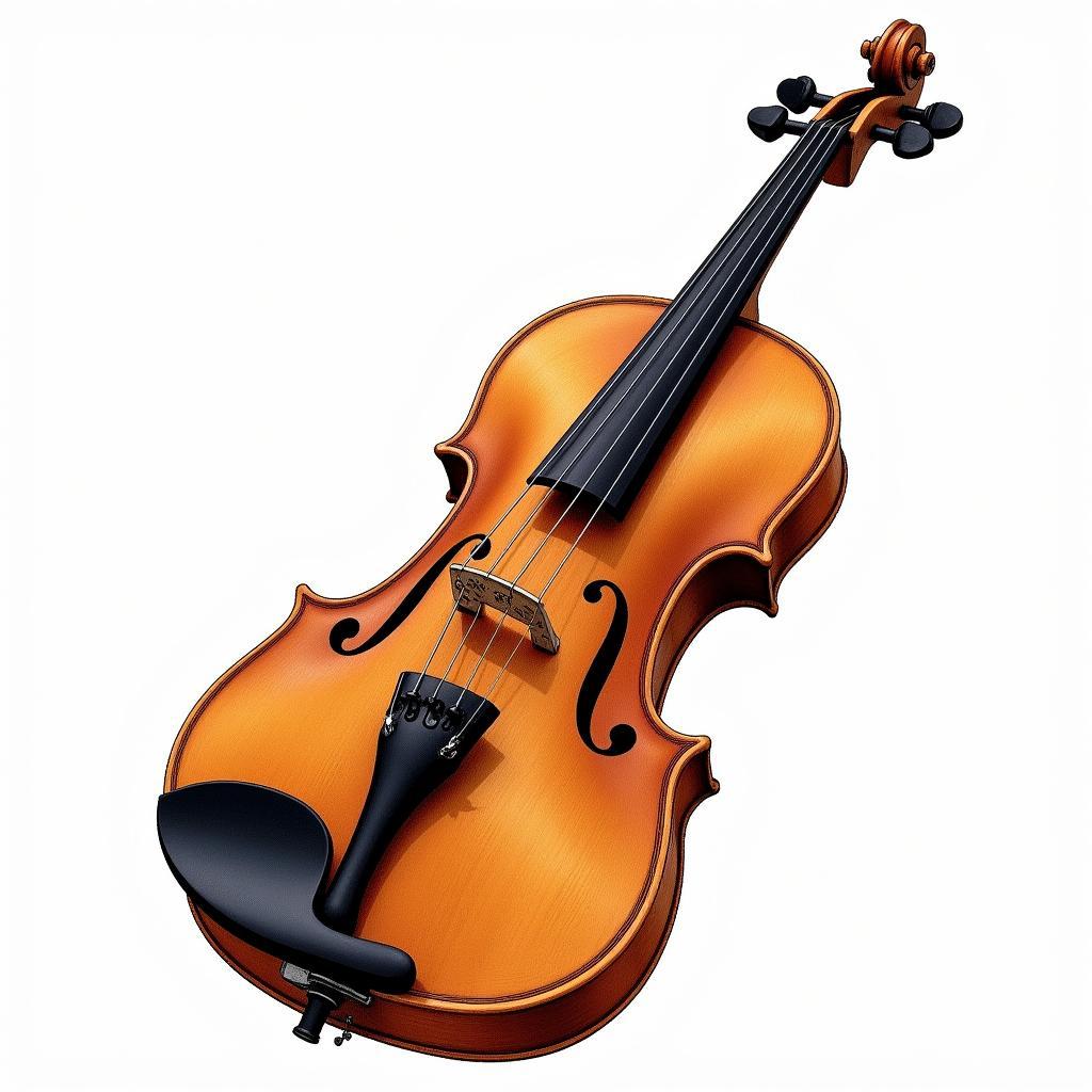 Vẽ cây đàn violin chi tiết