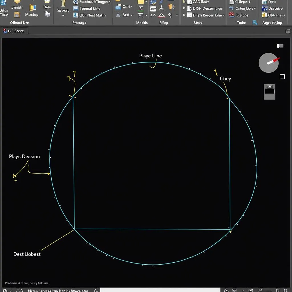 Vẽ đường thẳng tiếp xúc trong CAD