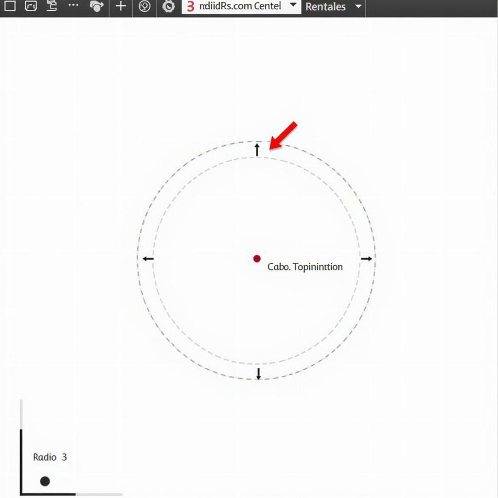 vẽ đường tròn tâm bán kính autocad