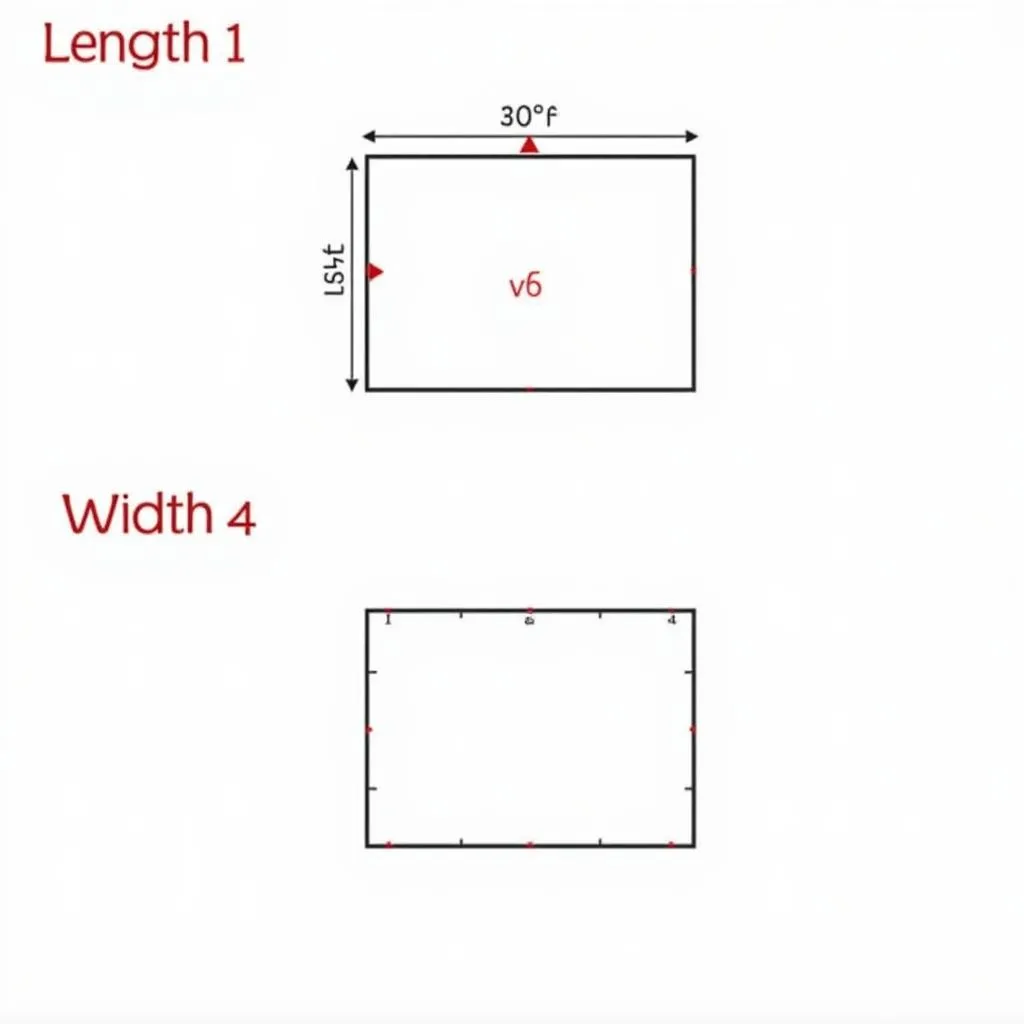 Vẽ hình chữ nhật với kích thước xác định