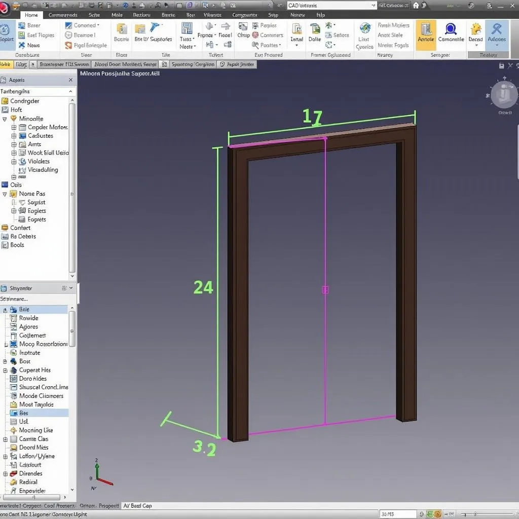 Vẽ Khung Cửa Trong CAD