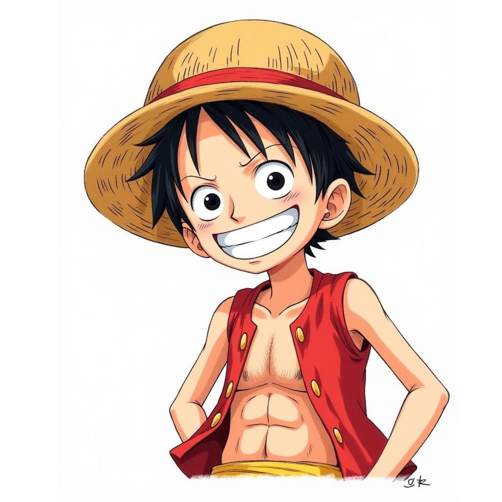 Luffy cười tươi