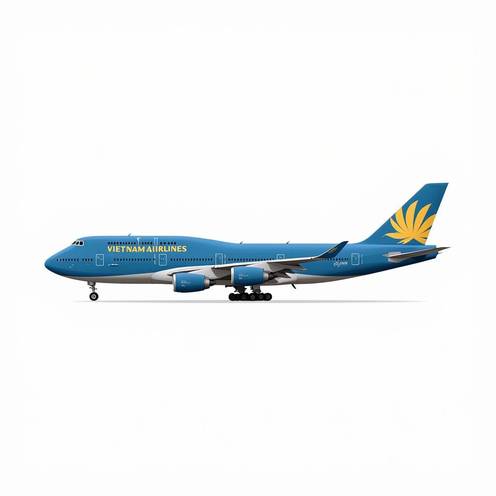 Tô màu cho máy bay Vietnam Airlines