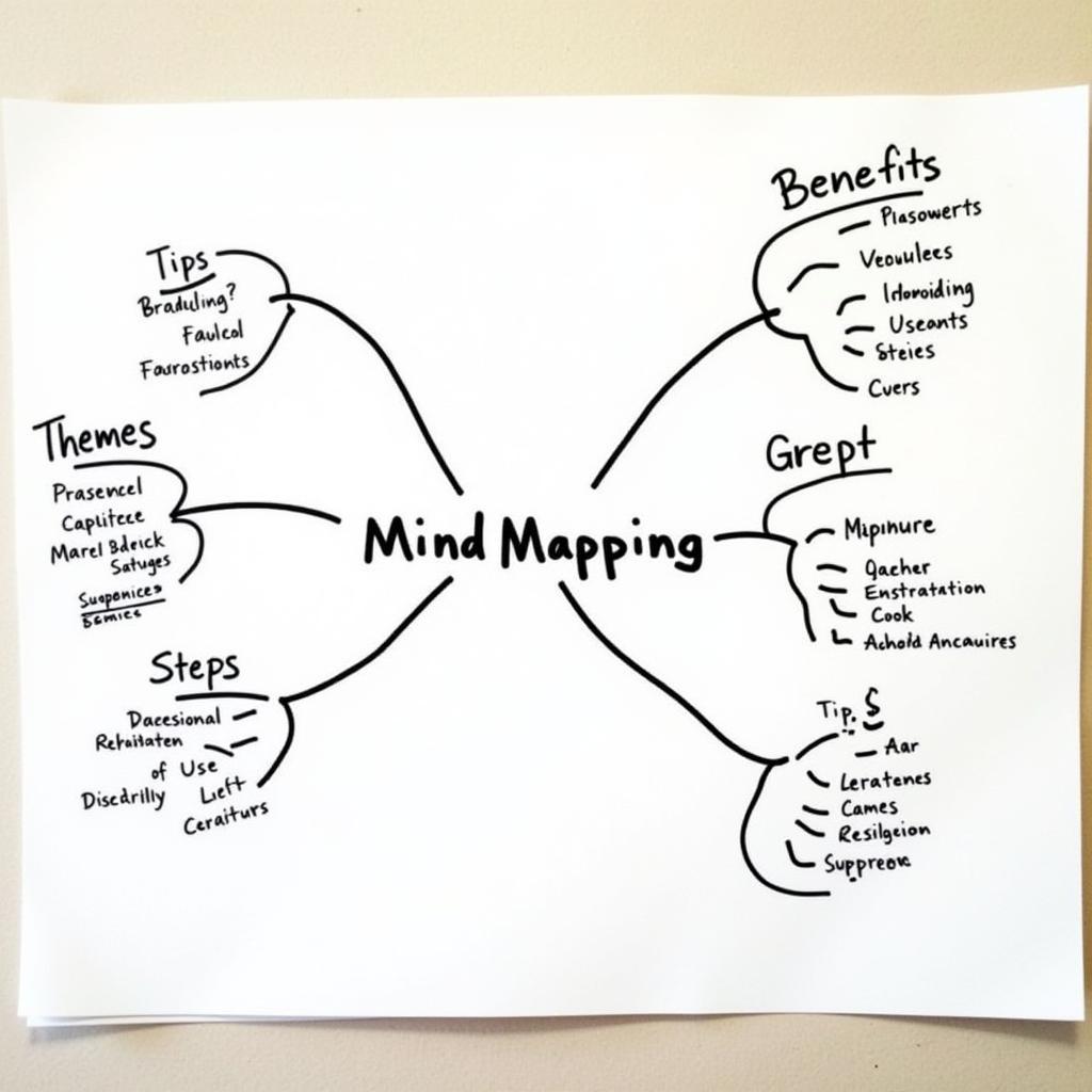 Ví dụ về vẽ mindmap đơn giản