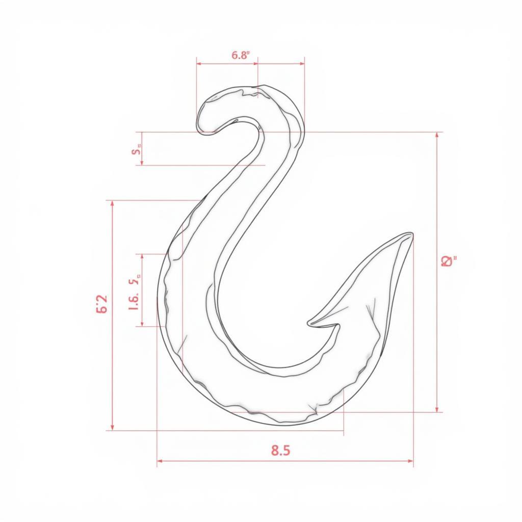 Bài tập vẽ móc phức tạp trong AutoCAD