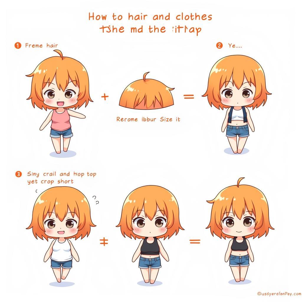 Nami chibi hair and clothes