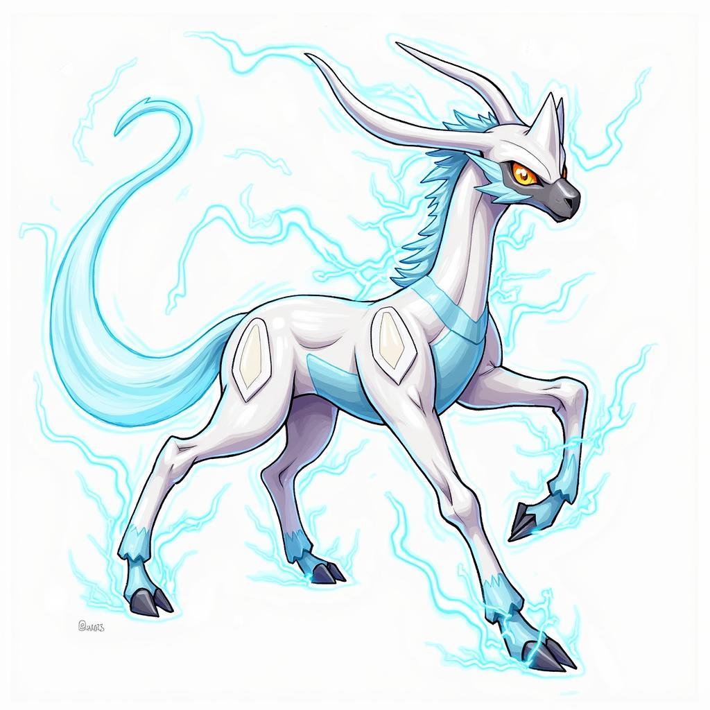 Vẽ Arceus hệ Điện