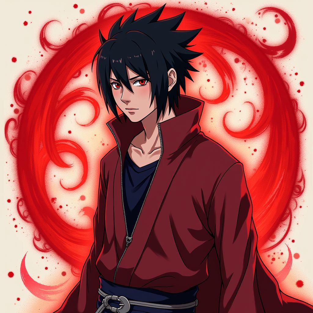 Hoàn thiện bức vẽ Sasuke Sharingan