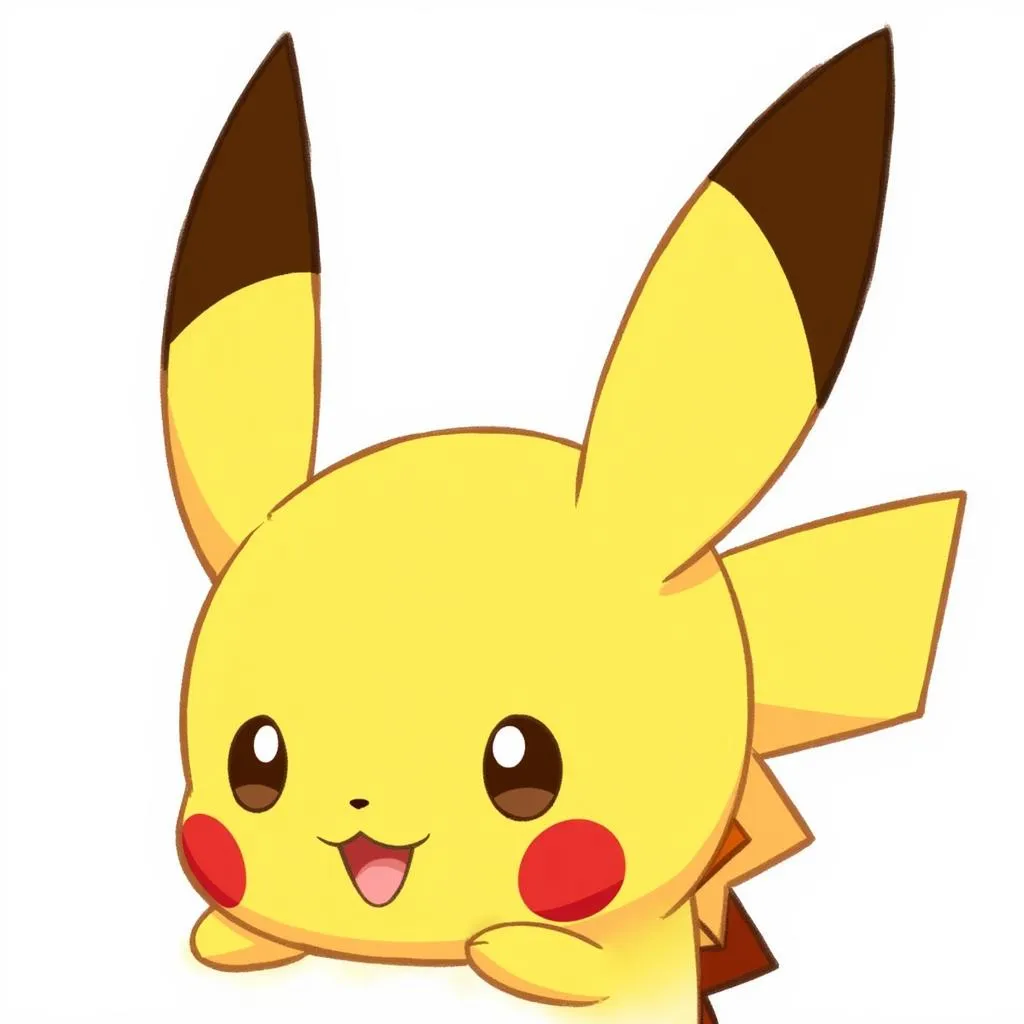 Vẽ tai cho Pikachu