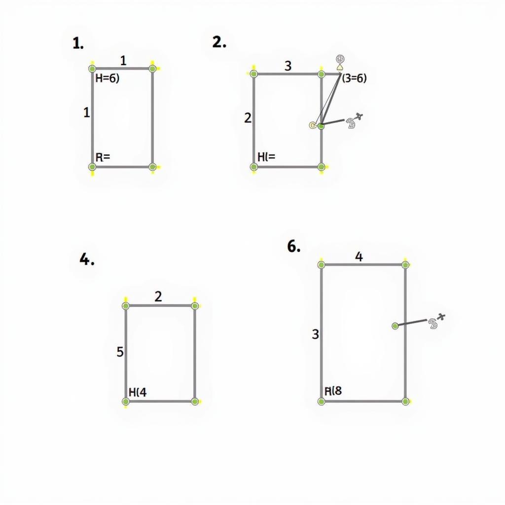 Bài tập vẽ hình GeoGebra 8: Hình chữ nhật