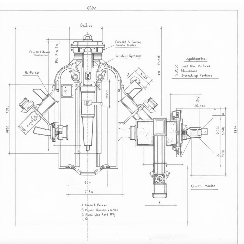 Bài vẽ CAD cơ khí phức tạp