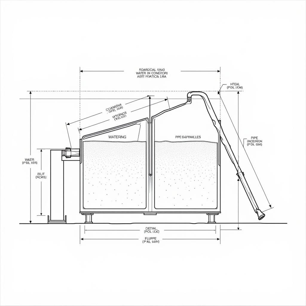 Bản vẽ AutoCAD bể lắng cát ngang chi tiết