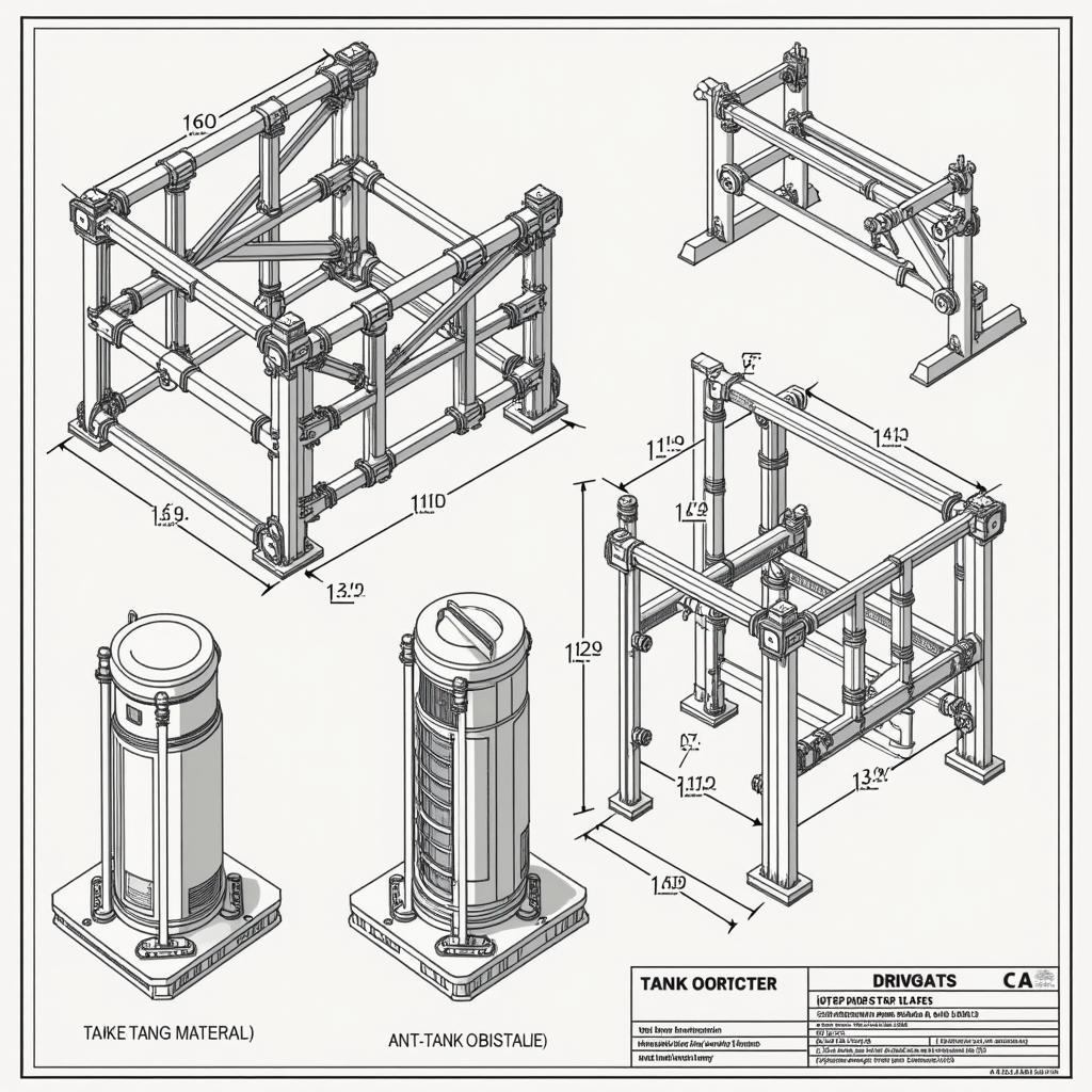 Bản Vẽ Autocad Cây Chống Tăng - Lớp Học Vẽ