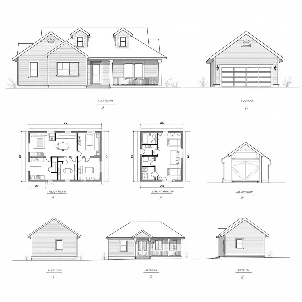 Bản vẽ Autocad nhà cấp 4 đơn giản chi tiết