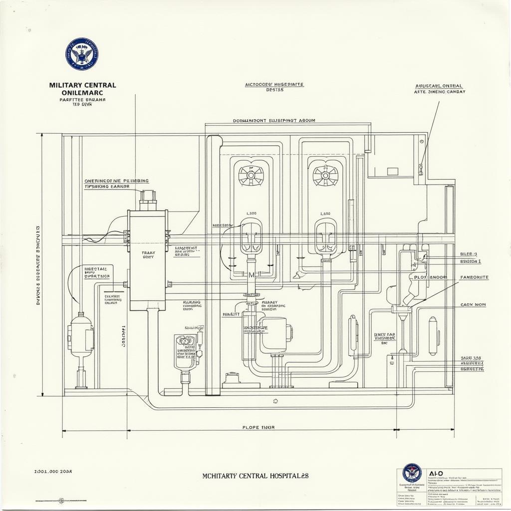 Bản vẽ CAD hệ thống điện nước Bệnh viện 108