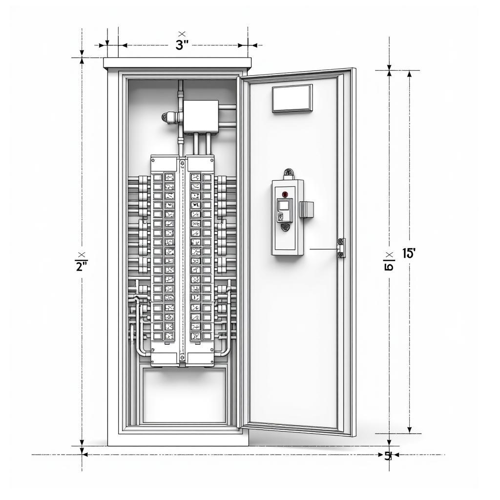 Bản vẽ CAD điện chung cư: Tủ điện