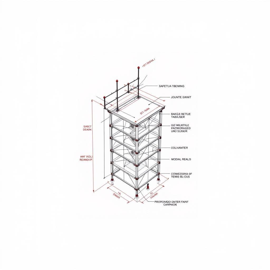 Bản vẽ CAD giàn giáo khuôn mẫu