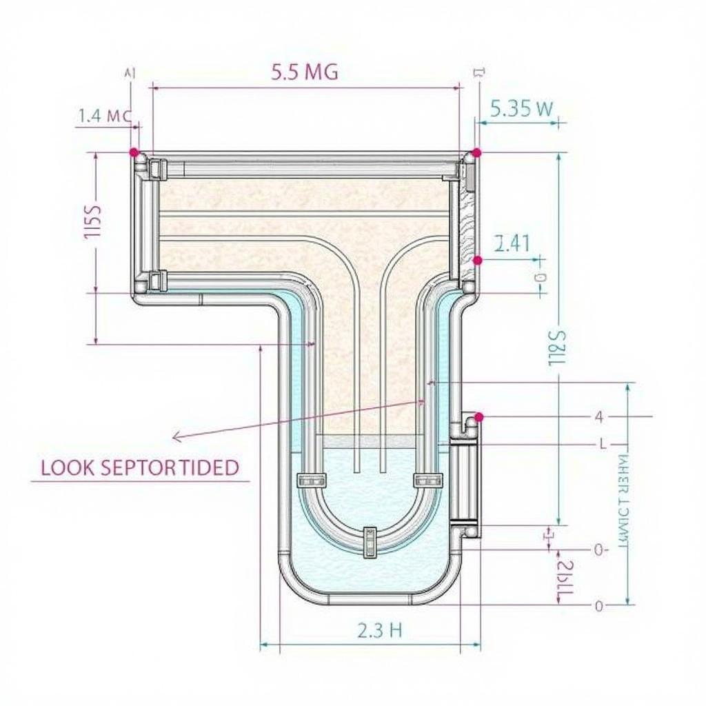 Bản vẽ CAD hạ tầng kỹ thuật mặt cắt công trình thoát nước