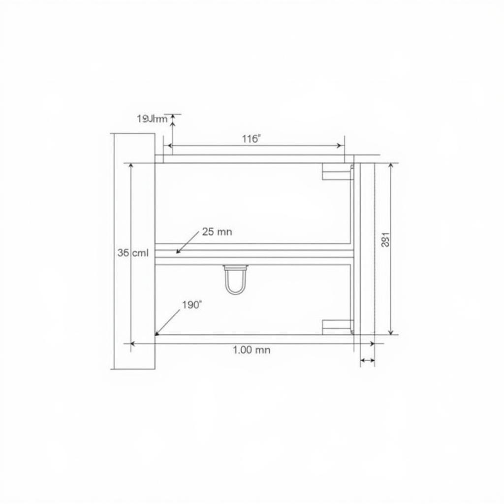 Bản vẽ CAD khai triển lavabo mẫu