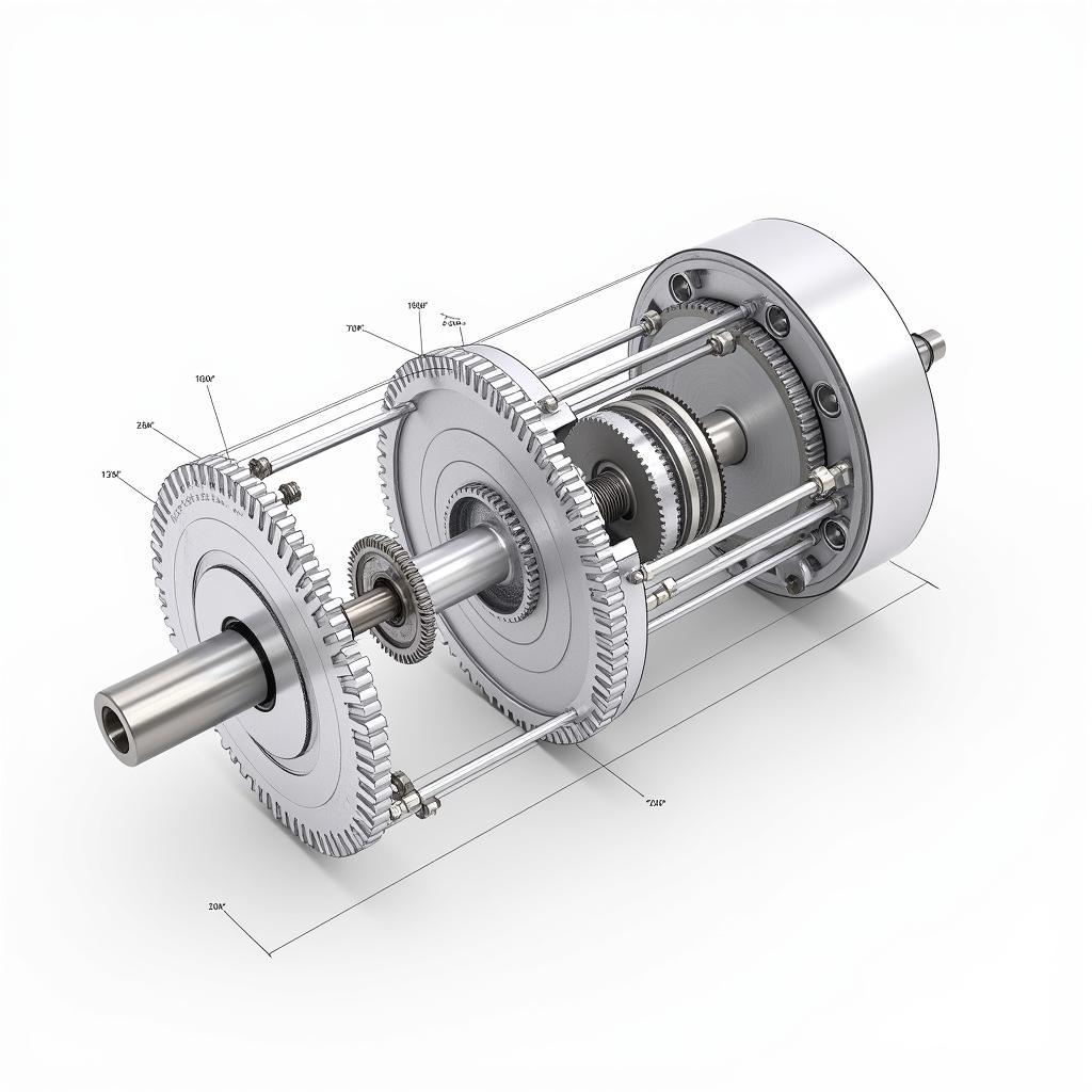 Bản vẽ CAD motor giảm tốc 3D