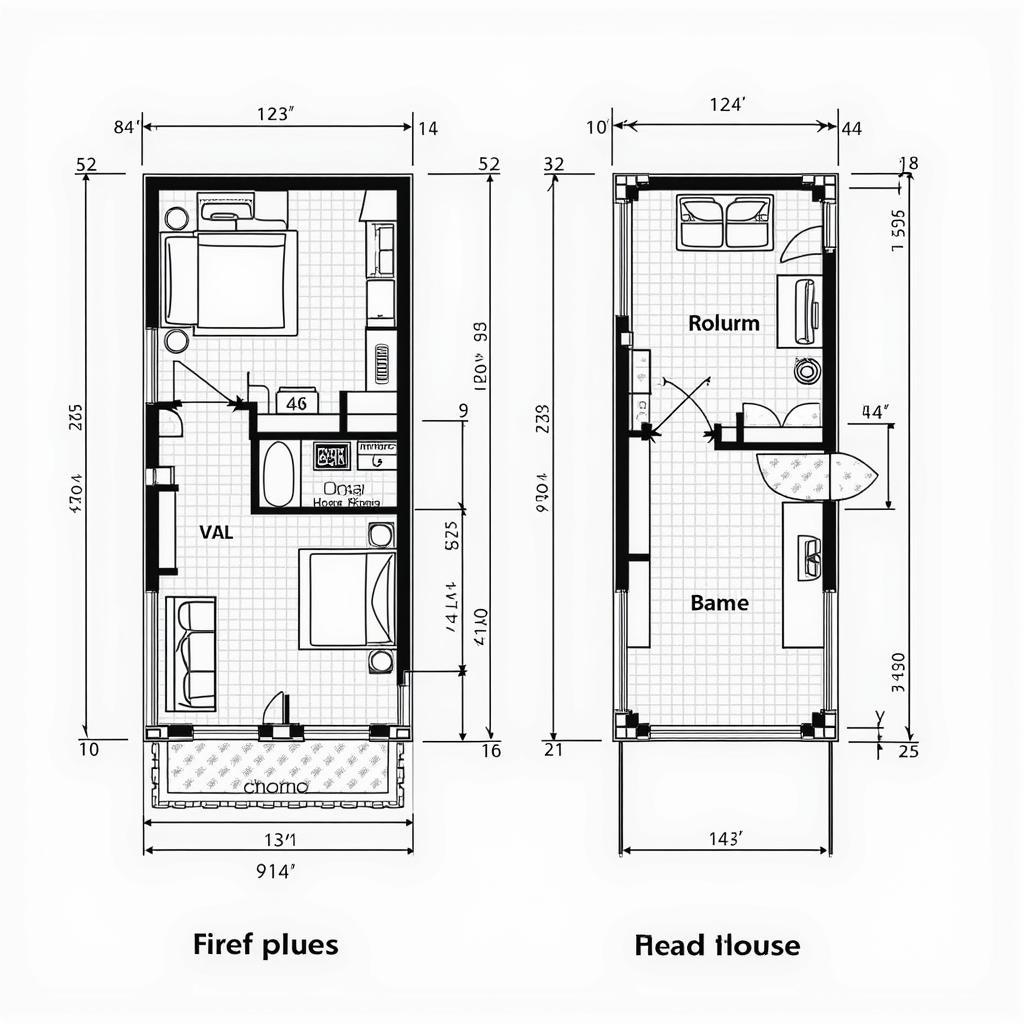 Bản vẽ CAD nhà 4mx12m hiện đại