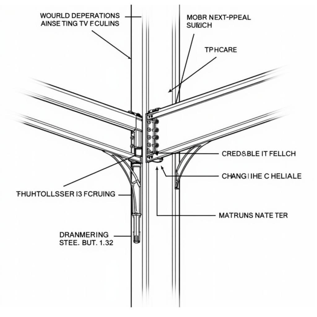 Bản vẽ CAD nhà thép tiền chế 3 tầng - Chi tiết kết cấu cột, dầm