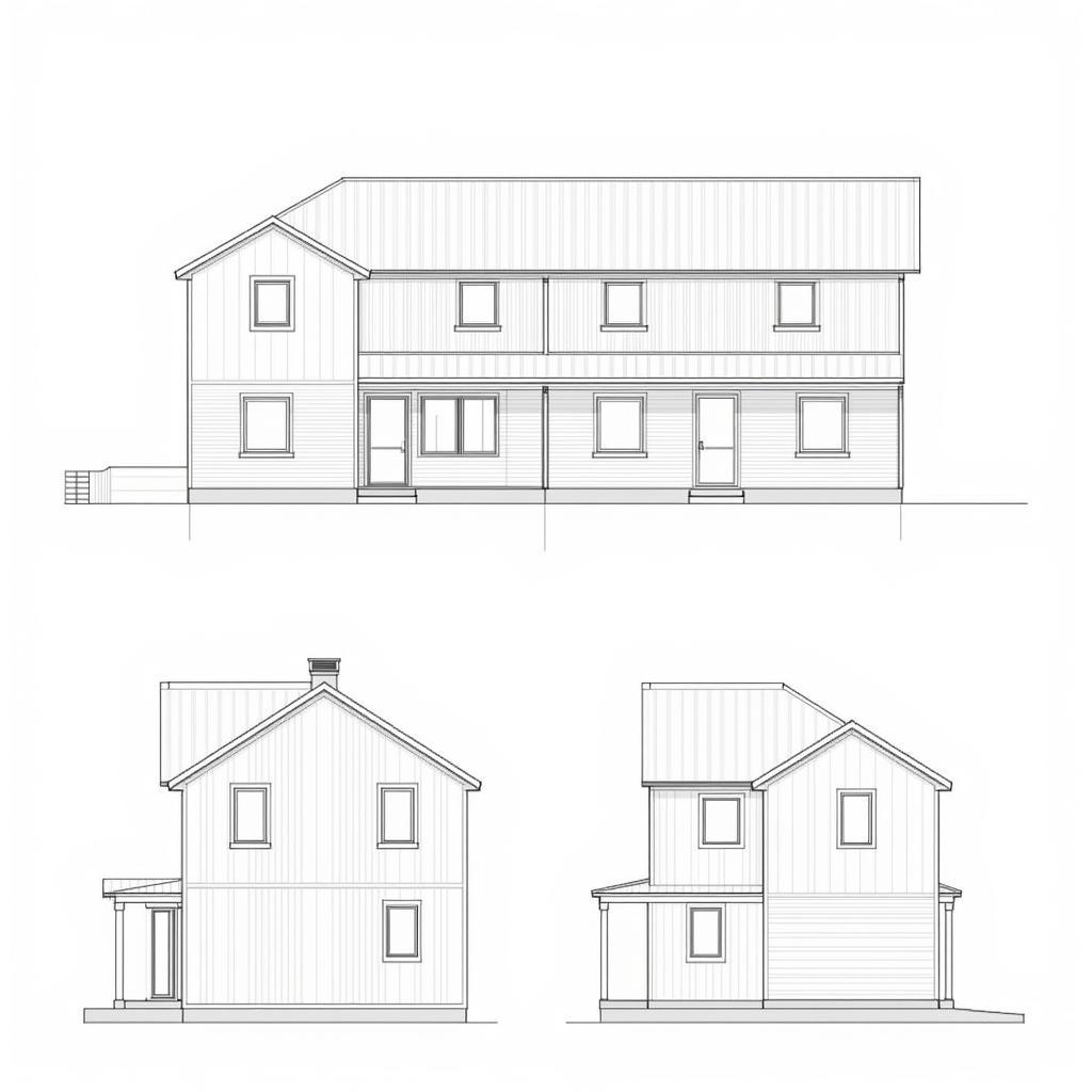 Bản vẽ CAD kiến trúc nhà trọ 5x20m