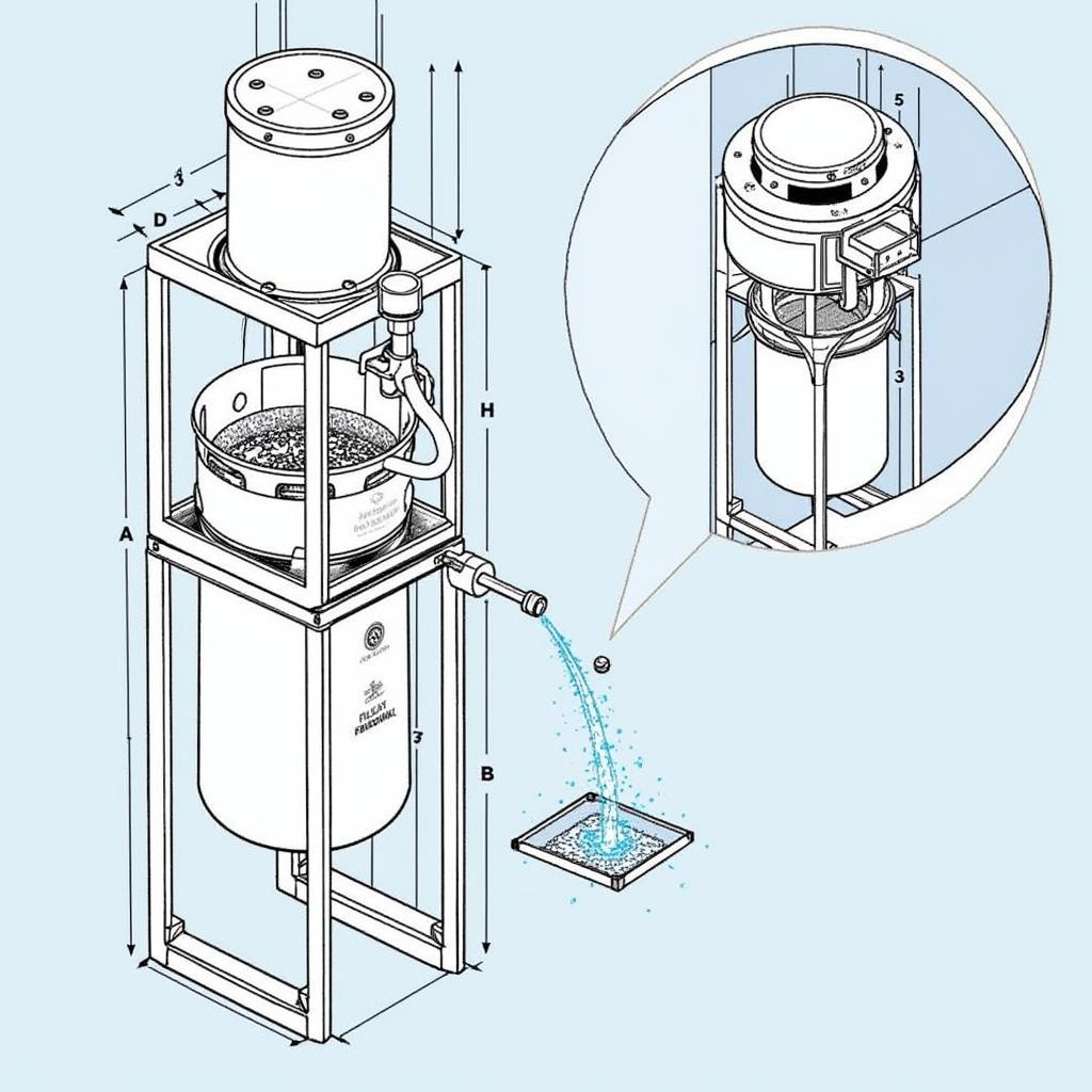 Bản vẽ CAD song chắn rác tự động chi tiết