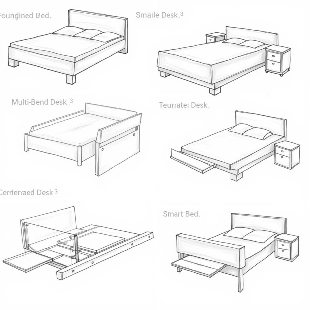 Bản vẽ chi tiết giường gấp: Các loại phổ biến