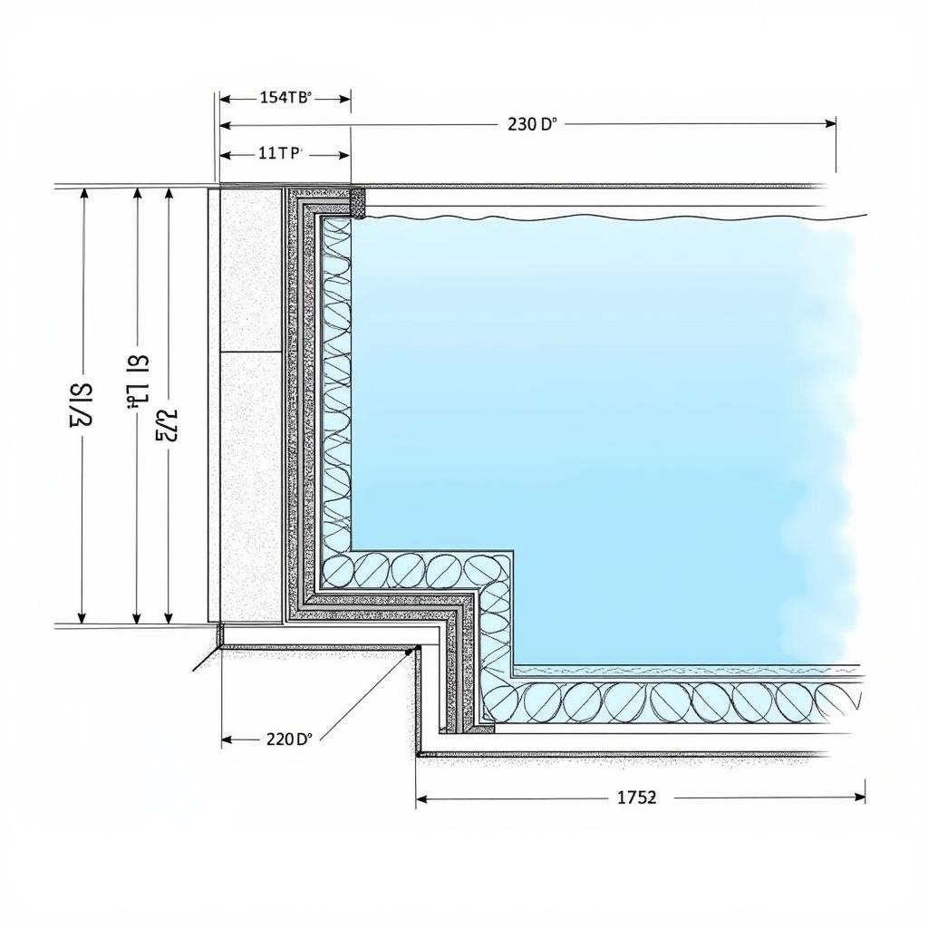 Bản vẽ chi tiết kết cấu bể bơi