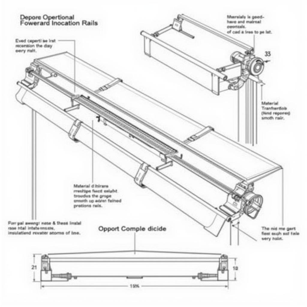 Bản vẽ chi tiết mái kéo bạt xếp hệ thống ray