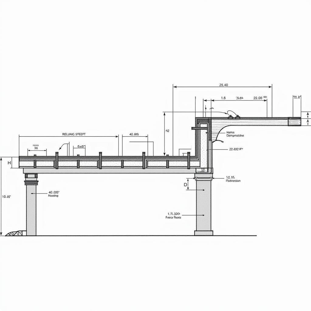 Bản vẽ chi tiết sàn dự ứng lực mặt cắt