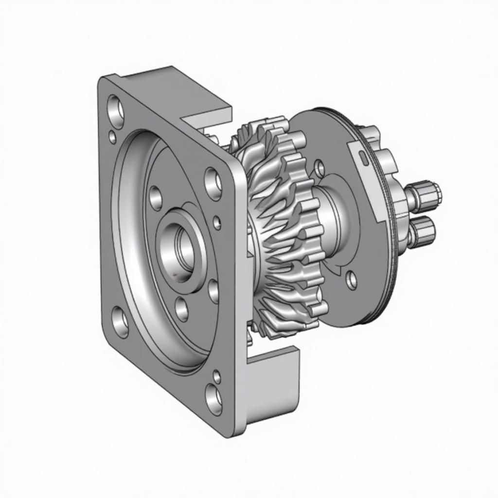 Ứng dụng bản vẽ chi tiết thân hộp giảm tốc 1 cấp