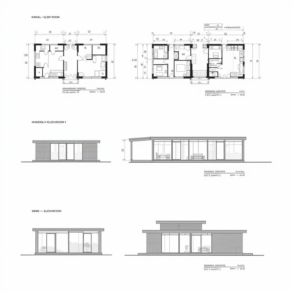 Bản vẽ kiến trúc nhà tiền chế