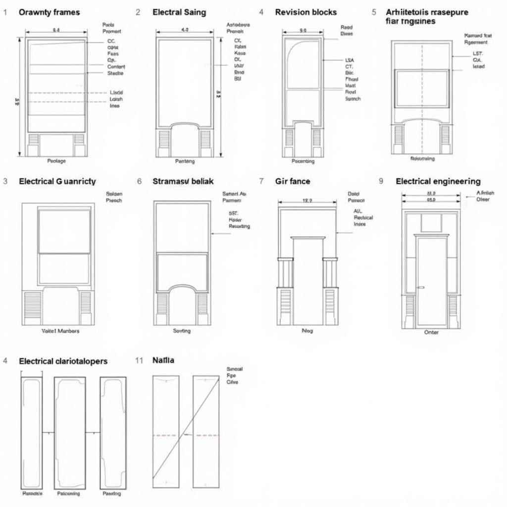 Các loại khung bản vẽ CAD khác nhau