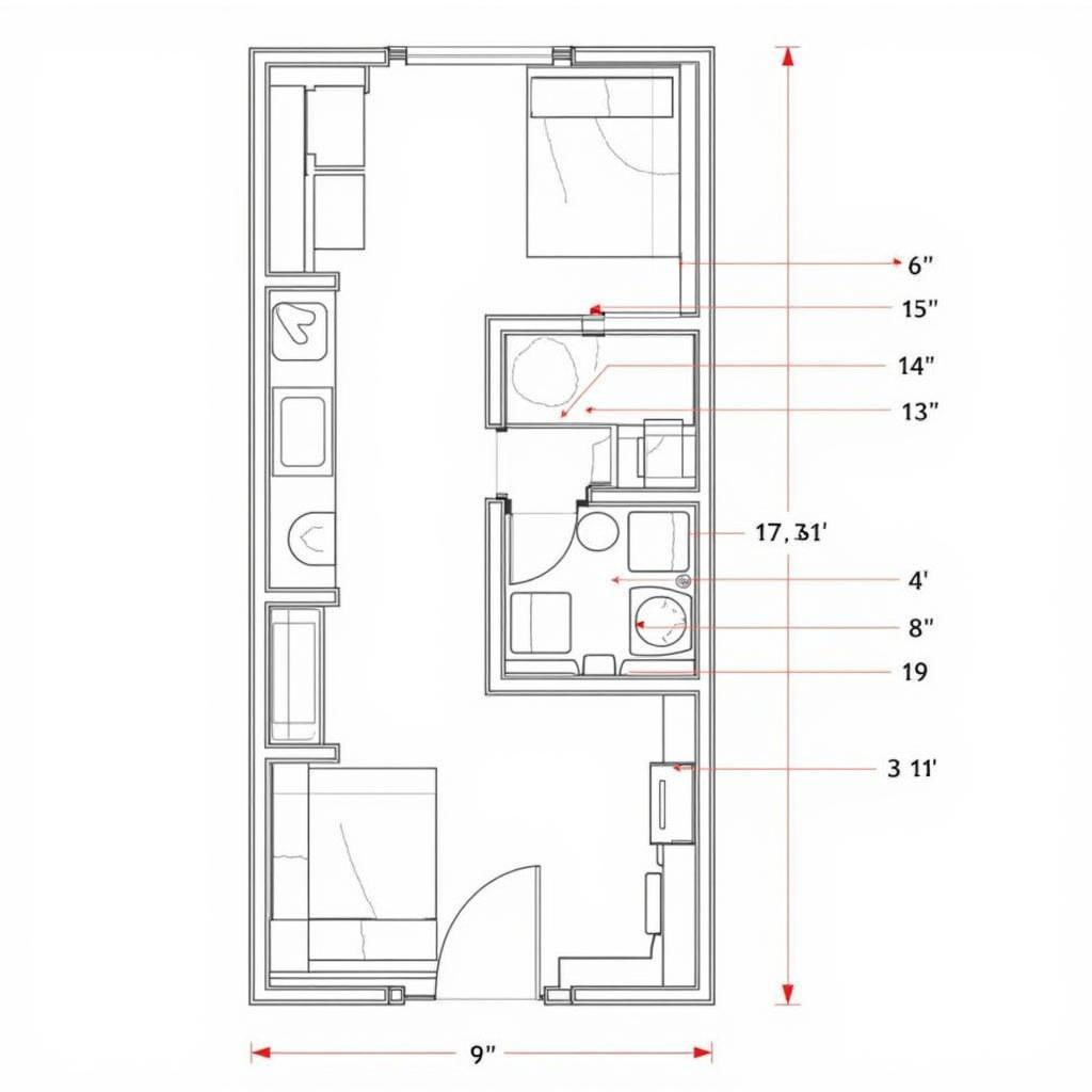 Cách đọc hiểu bản vẽ AutoCAD phòng trọ