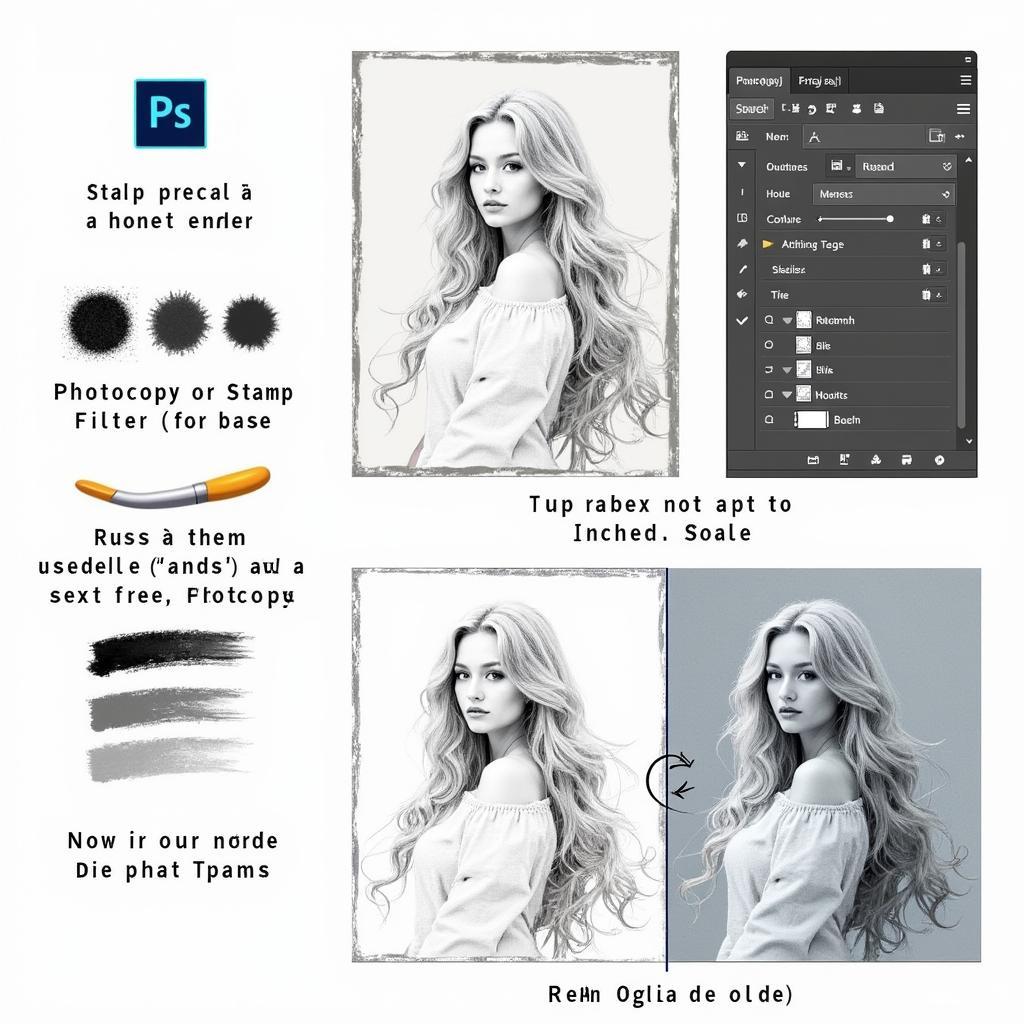 Hiệu ứng tranh vẽ chì trong Photoshop