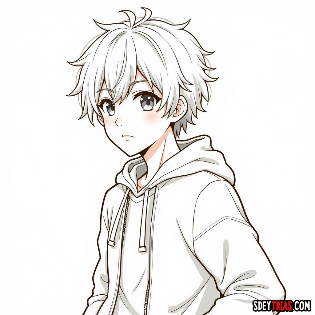 Hoàn thiện bức vẽ anime boy