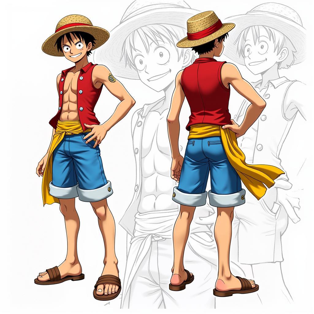 Hoàn thiện bức vẽ Luffy Gear 3